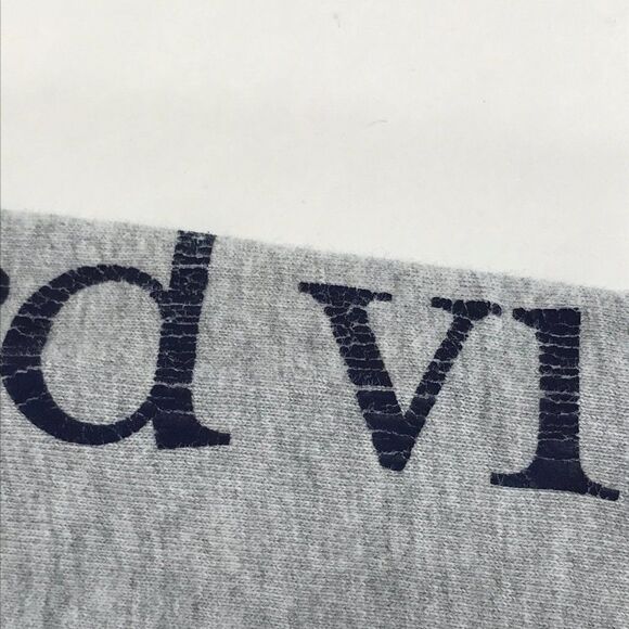 Vineyard Vines Crew Neck Football Tee Men's Medium Gray Long Sleeve 100% Cotton - Picture 10 of 15